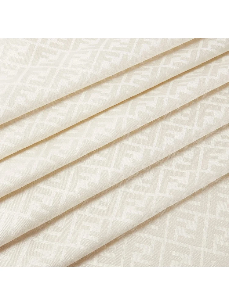 FF scarf in silk and wool alternative