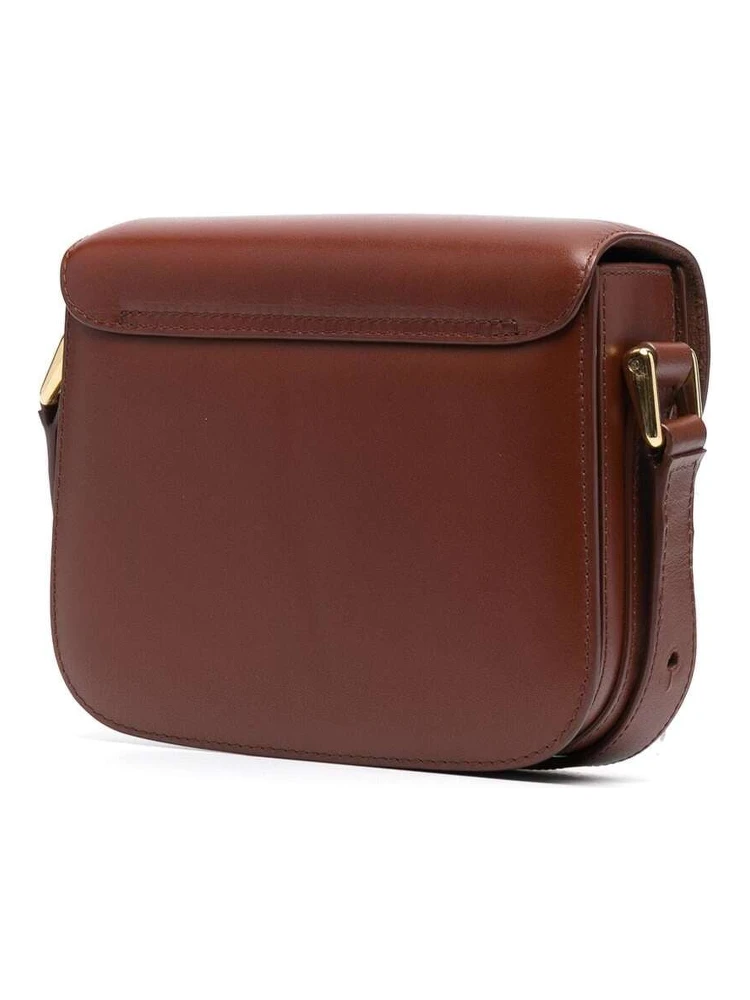 Grace Mini  Brown Leather Crossbody Bag Woman alternative