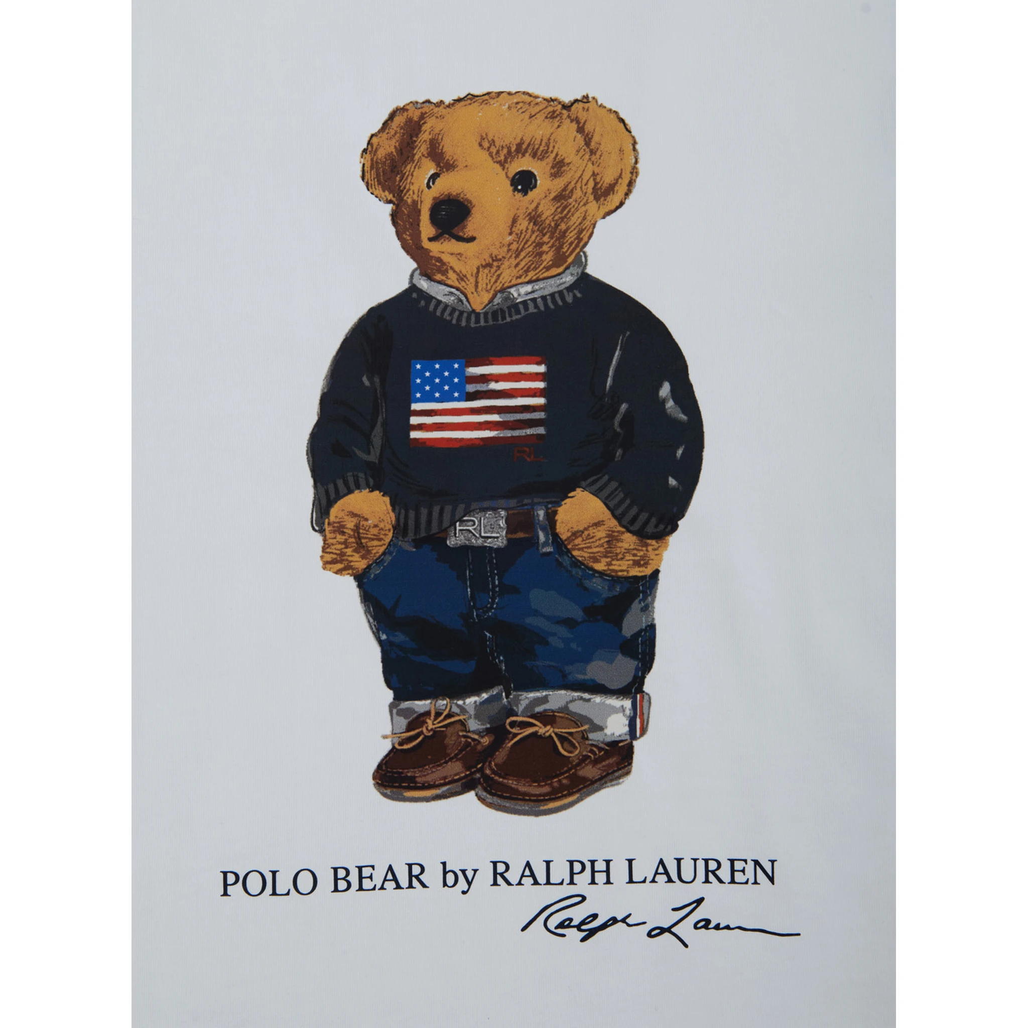 White Crewneck T-Shirt with Maxi Logo Print on the Front in Cotton Boy