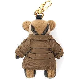 Brown  Thomas City Keychain with Bear Charm and Lobster Claw in Cashmere and Metal Woman