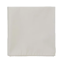 White Handkerchief with Micro Jacquard Pattern in Silk Man