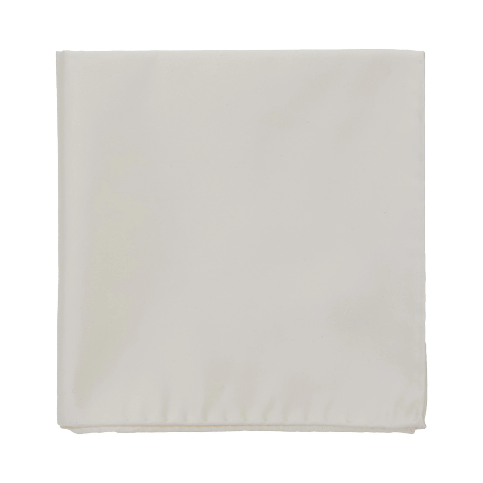 White Handkerchief with Micro Jacquard Pattern in Silk Man