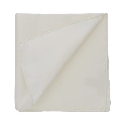 White Handkerchief with Micro Jacquard Pattern in Silk Man