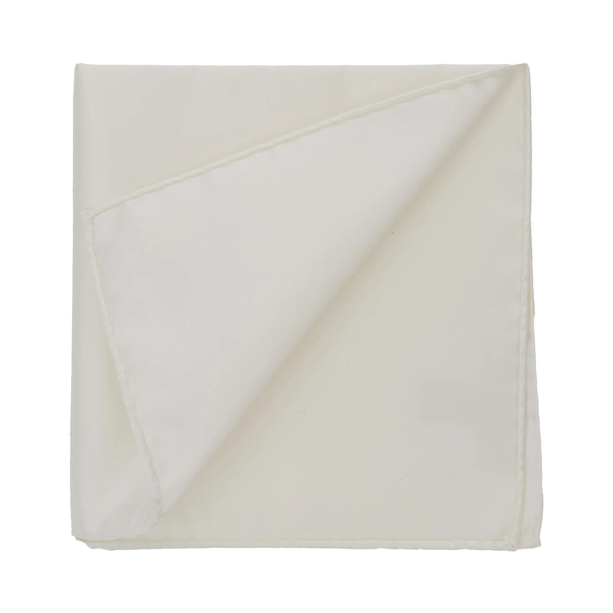White Handkerchief with Micro Jacquard Pattern in Silk Man