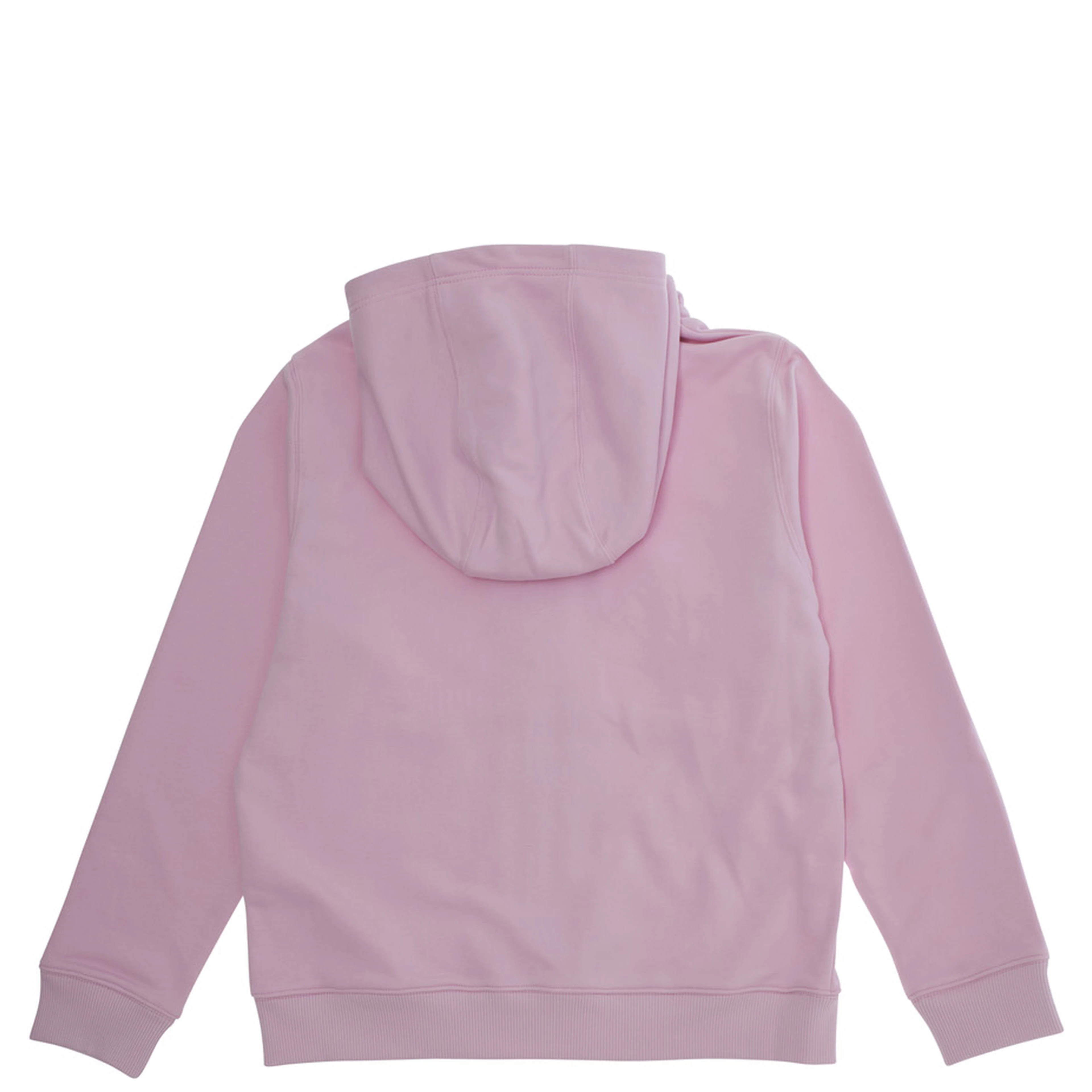 Pink Cardigan with Fixed Hood and Logo Lettering in Cotton Boy