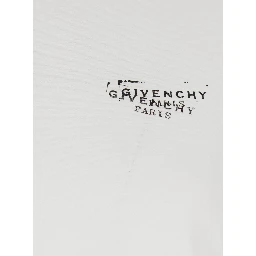 White Crew Neck T-Shirt with Logo on Front and Back in Cotton Woman