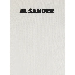 White Crewneck T-Shirt with Logo Lettering on the Front in Cotton Man