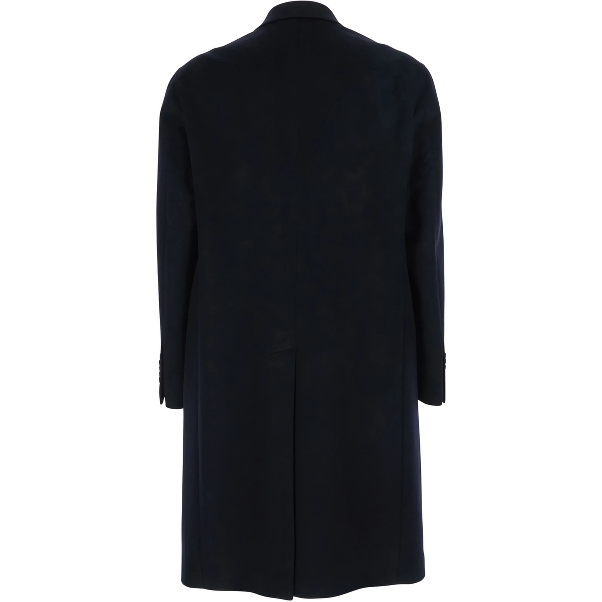 Londra Blue Oversized Double-Breasted Coat in Wool Blend Man