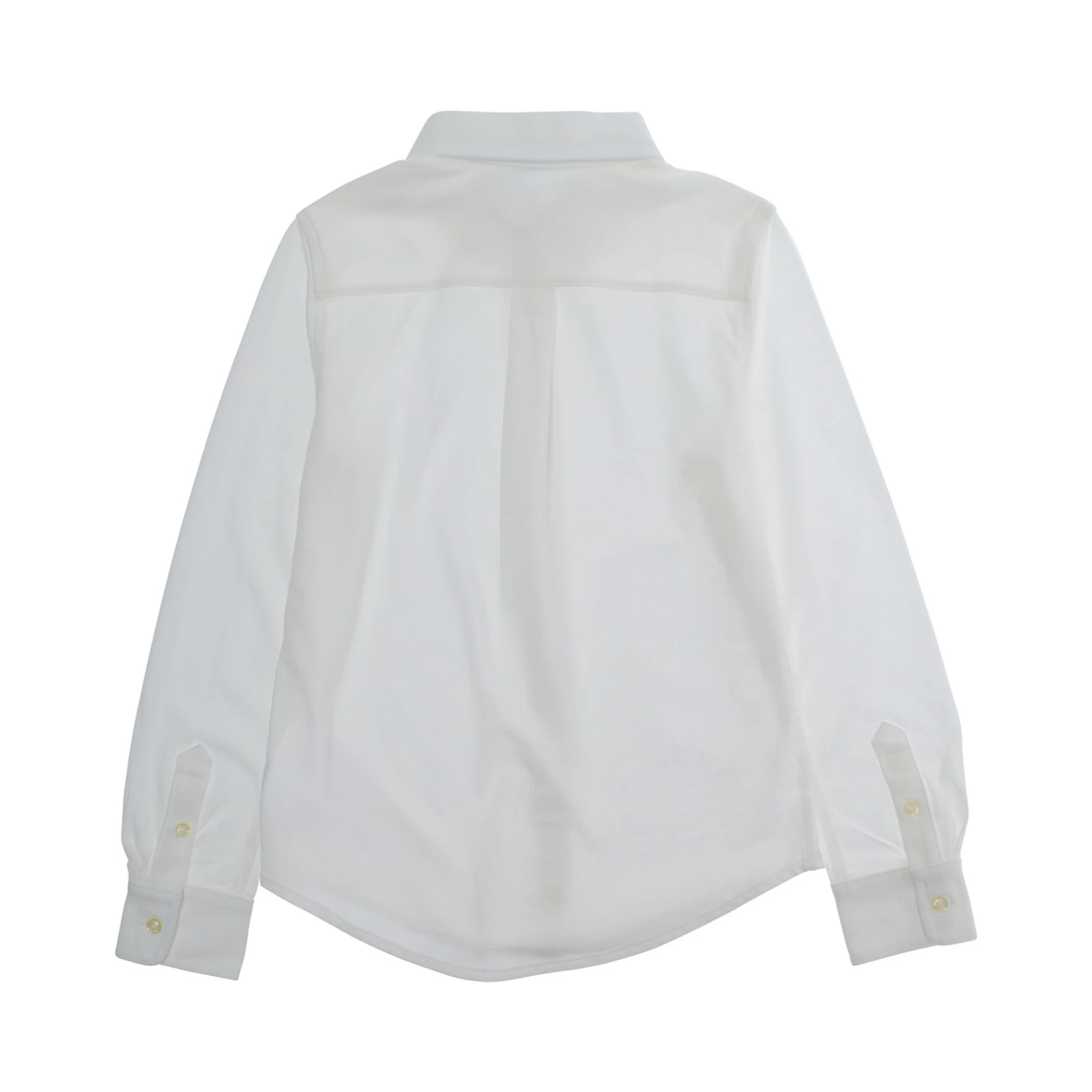 White Shirt with Pony Logo Embroidered on the Front in Cotton Boy