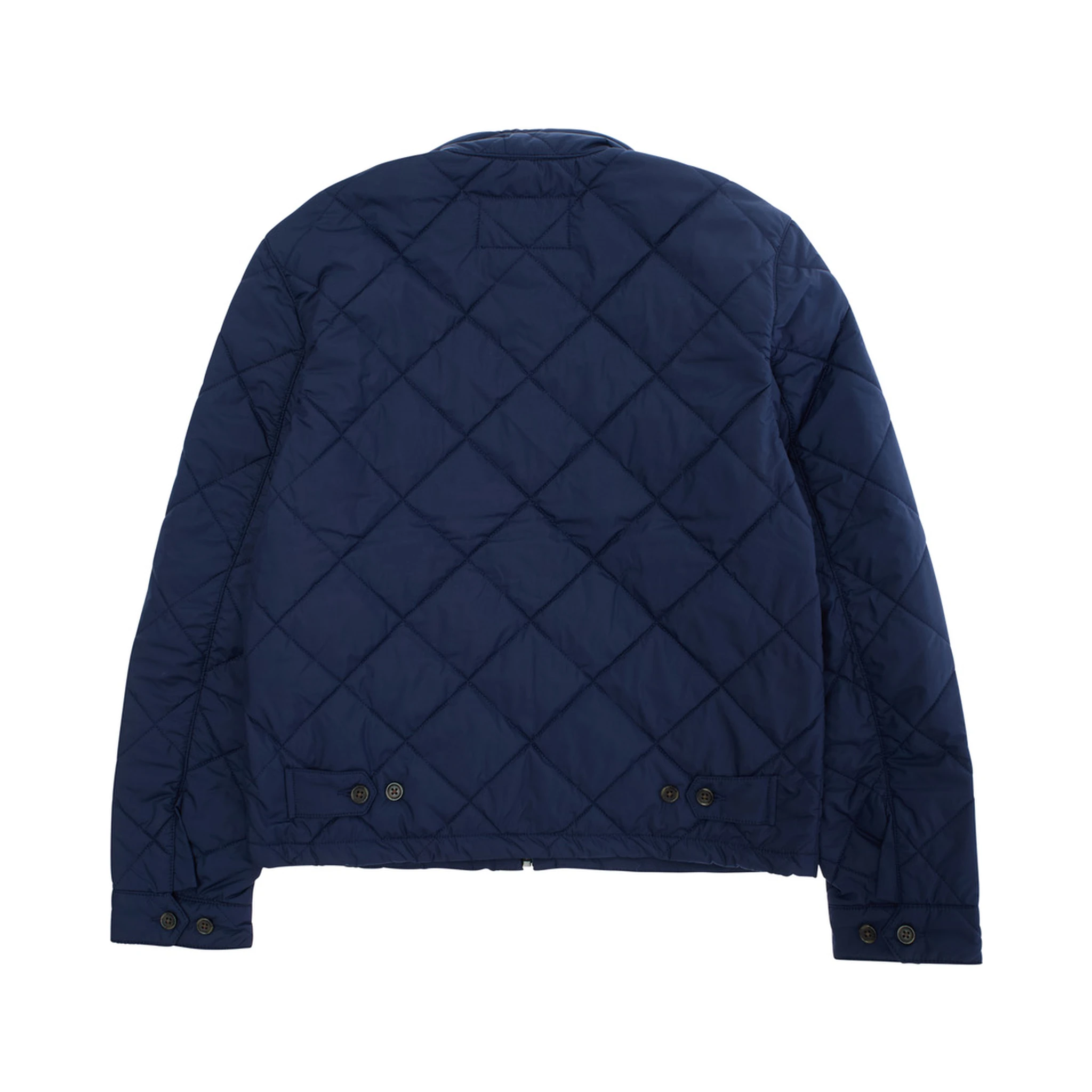 Blue Jacket with Pony Logo on the Front and Quilted Design in Tech Fabric Boy