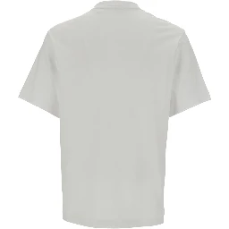 Legacy White T-Shirti with Logo Lettering Print in Cotton Man