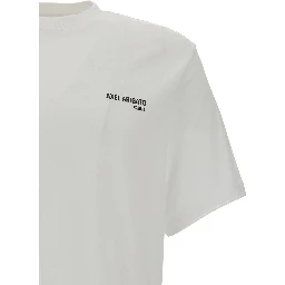 Legacy White T-Shirti with Logo Lettering Print in Cotton Man