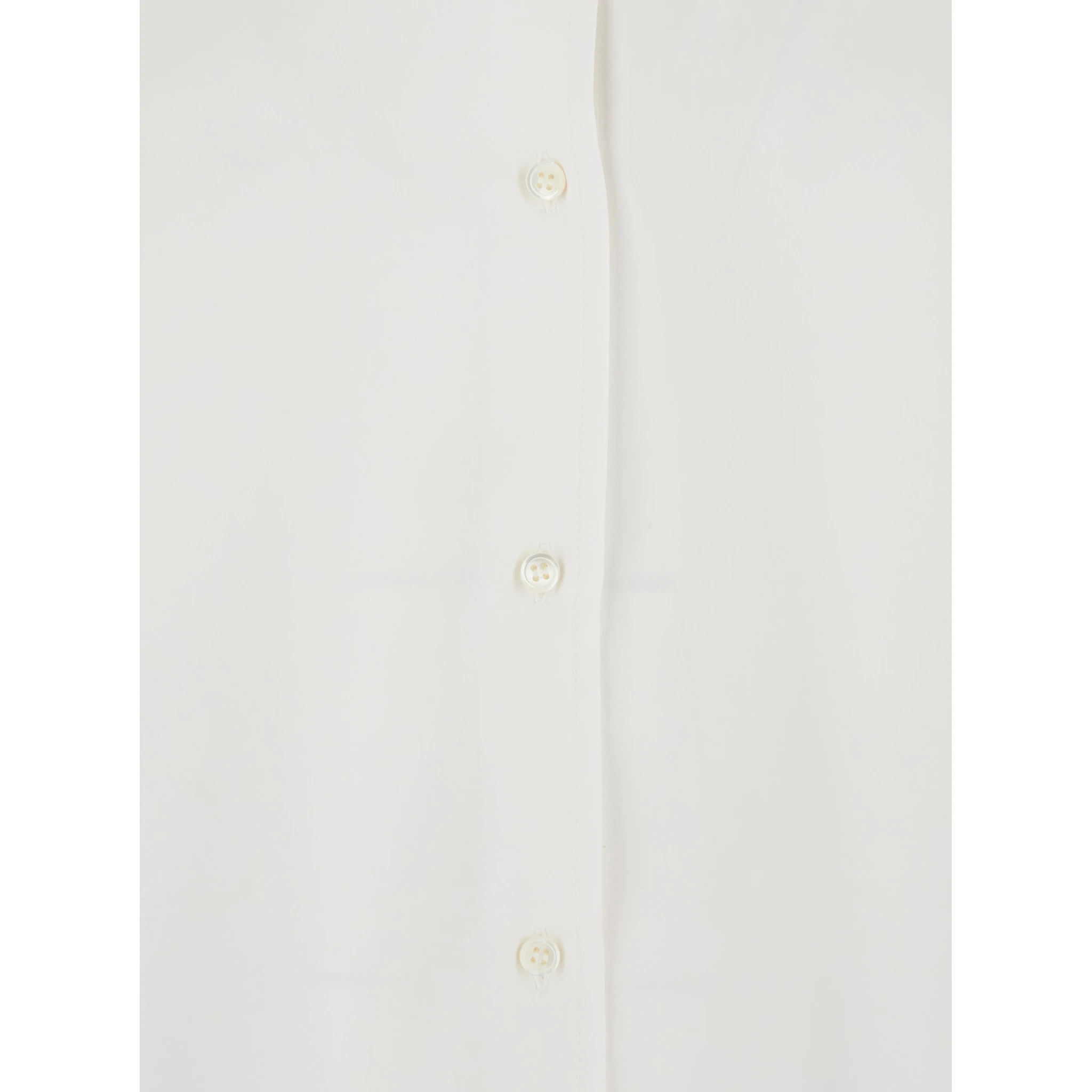 White Shirt with Classic Collar in Tech Fabric Woman