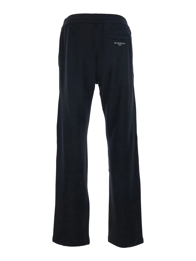 Black Trousers with Elastic Waist and Embroidered Logo on the Back in Cotton Man alternative