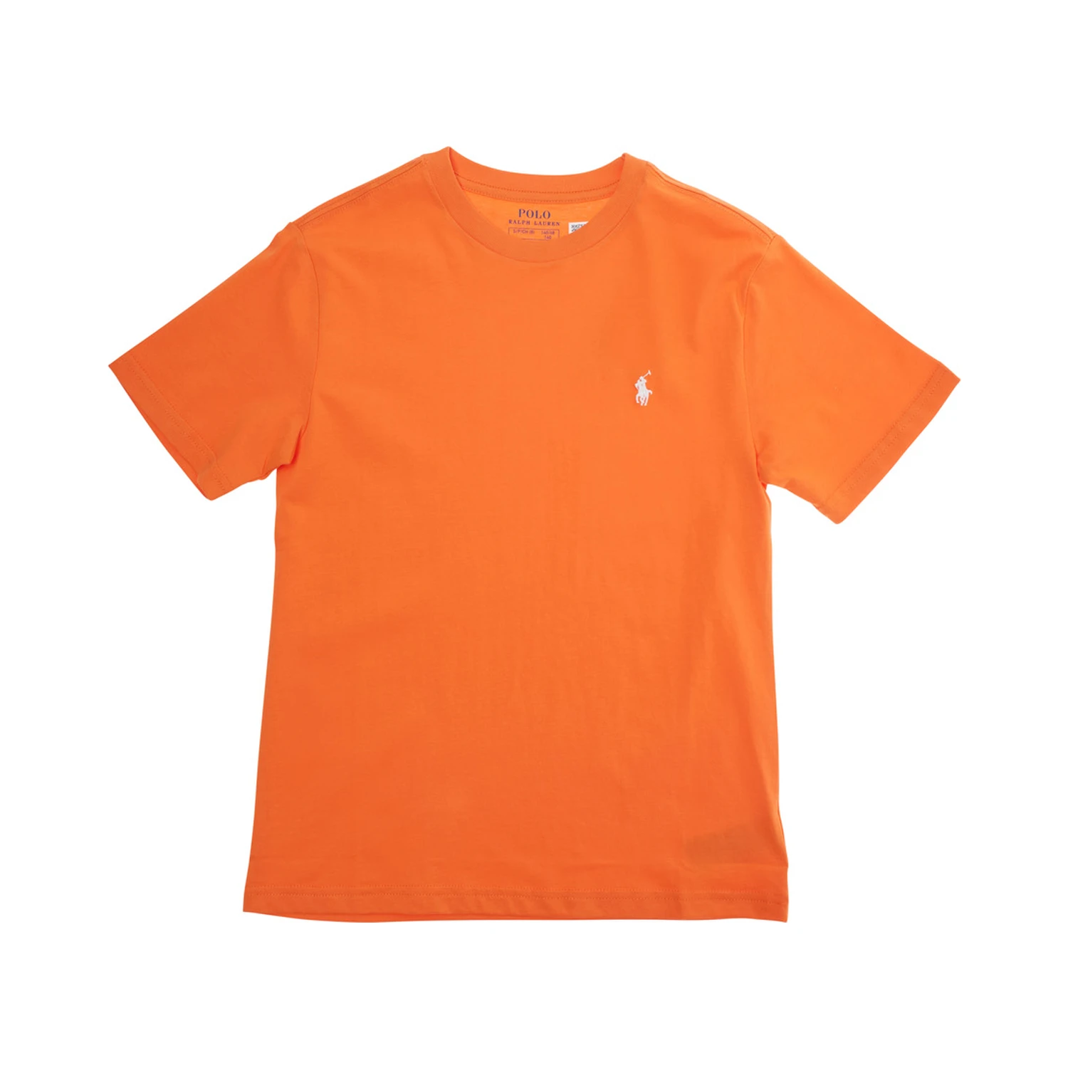Orange T-shirt with Pony Logo on the Front in Cotton Boy