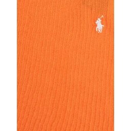 تيشيرت برتقالي اللون بشعار المهر في الأمام مصنوع من القطن للأولاد