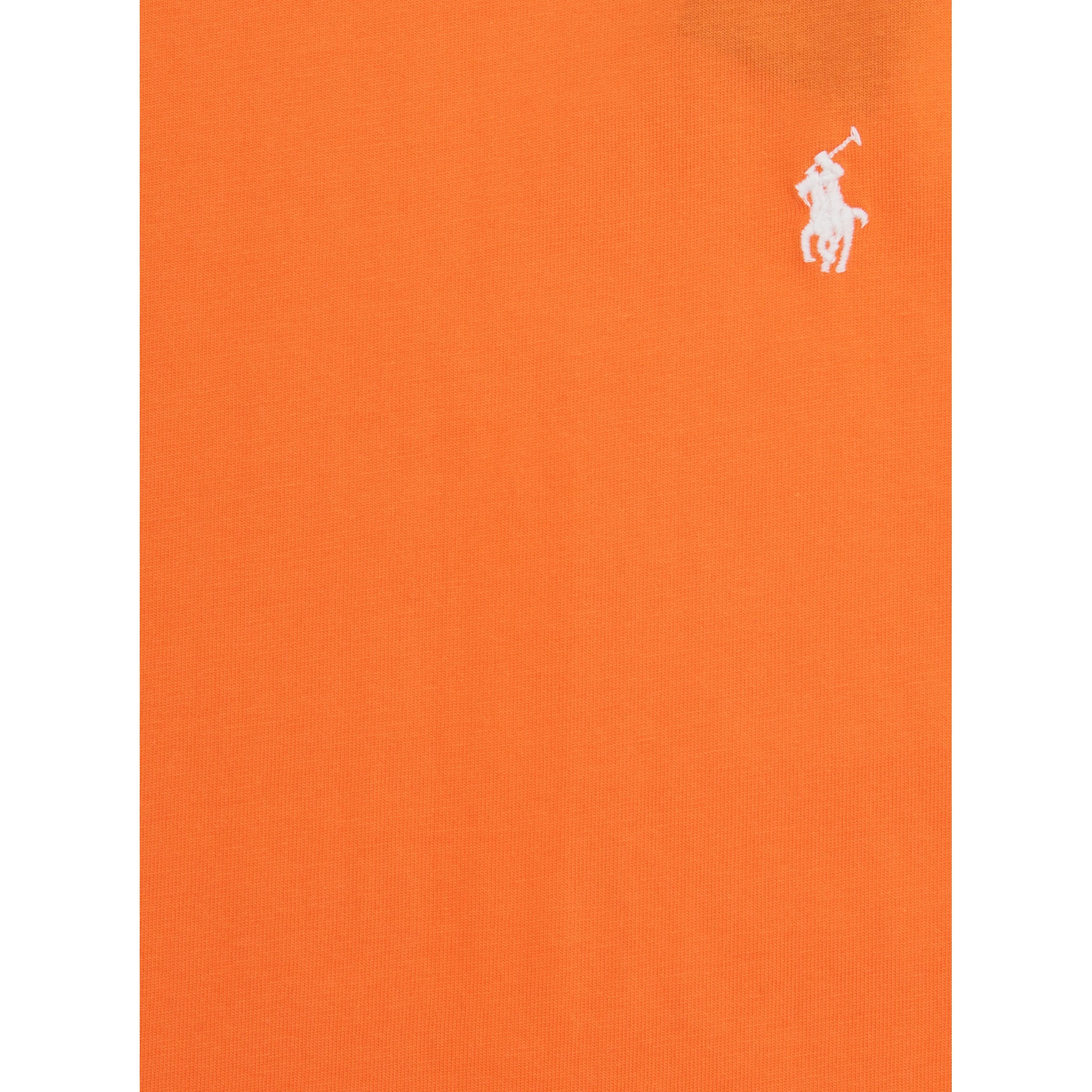 تيشيرت برتقالي اللون بشعار المهر في الأمام مصنوع من القطن للأولاد