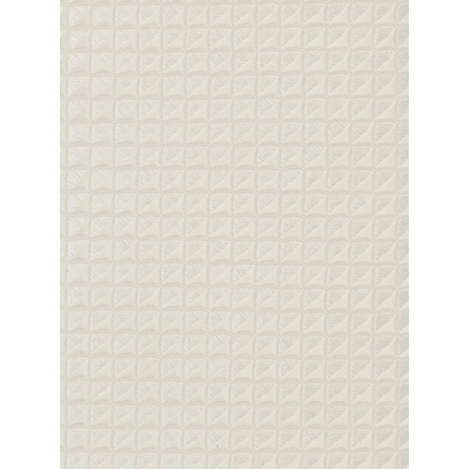 White Classic Tie with All-Over Check Motif in Silk Man