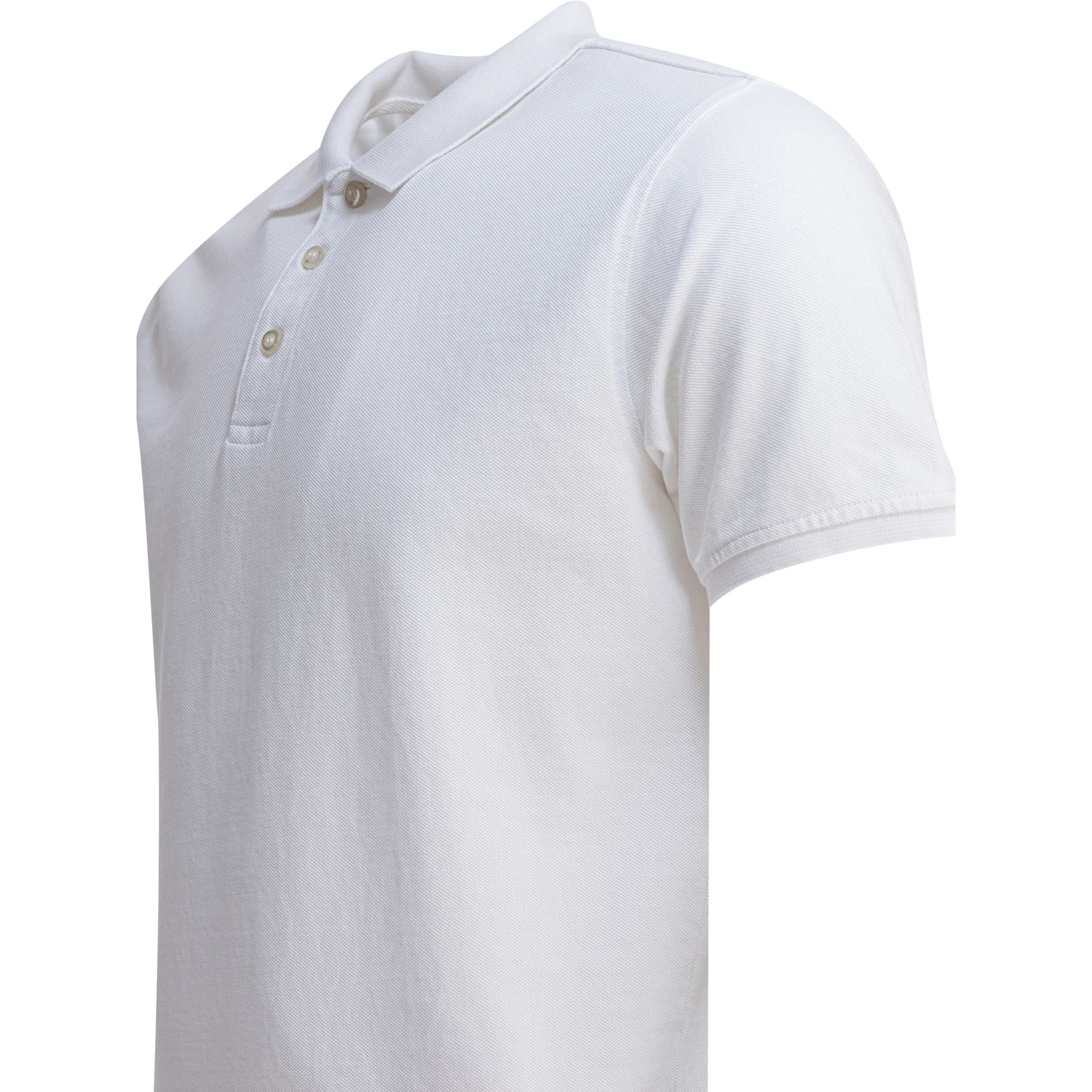 قميص بولو قصير الأكمام من القطن