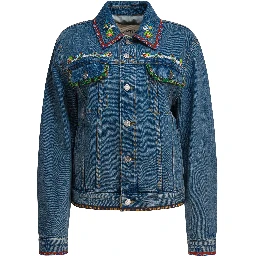 Embroidery denim jacket