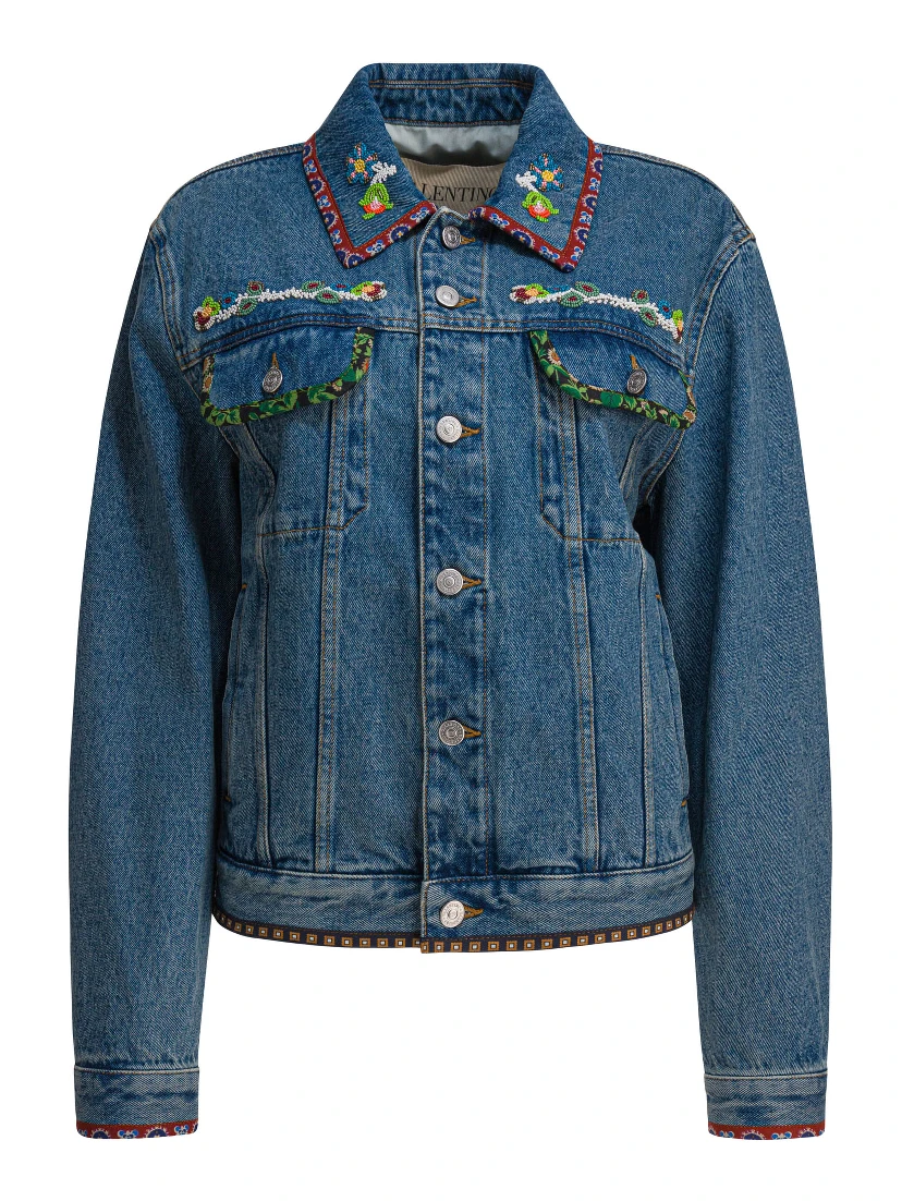 Embroidery denim jacket