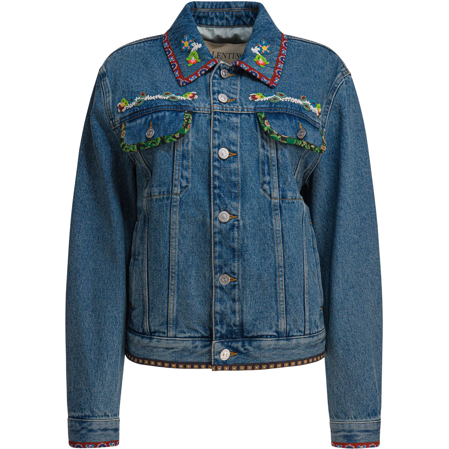 Embroidery denim jacket