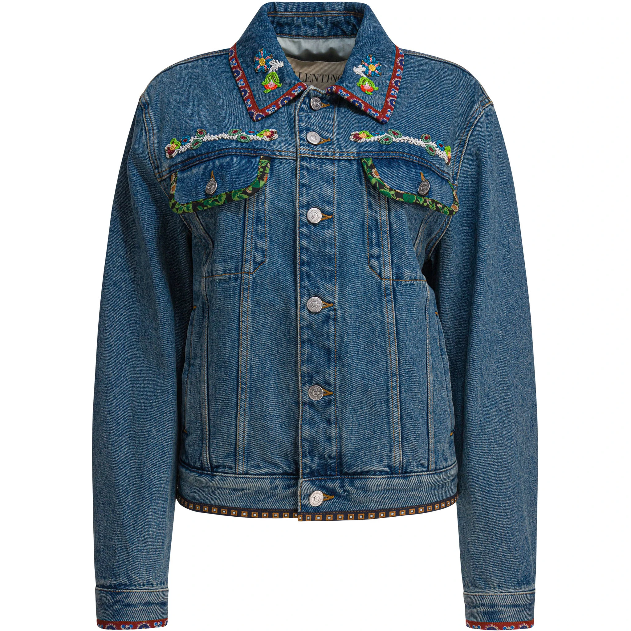 Embroidery denim jacket