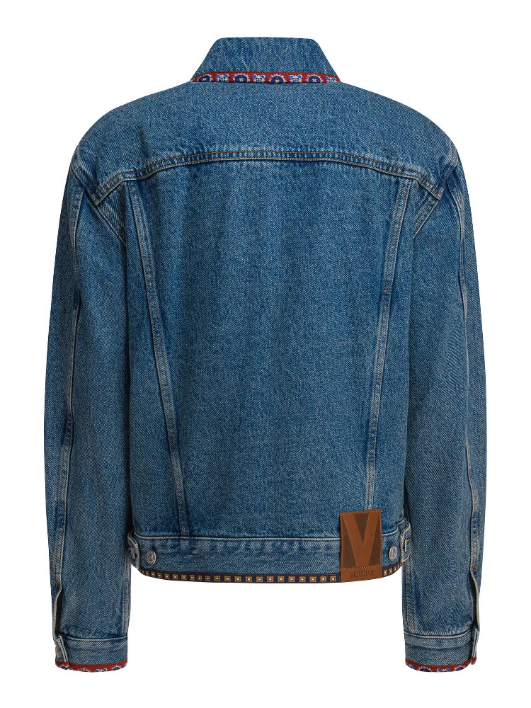 Embroidery denim jacket alternative