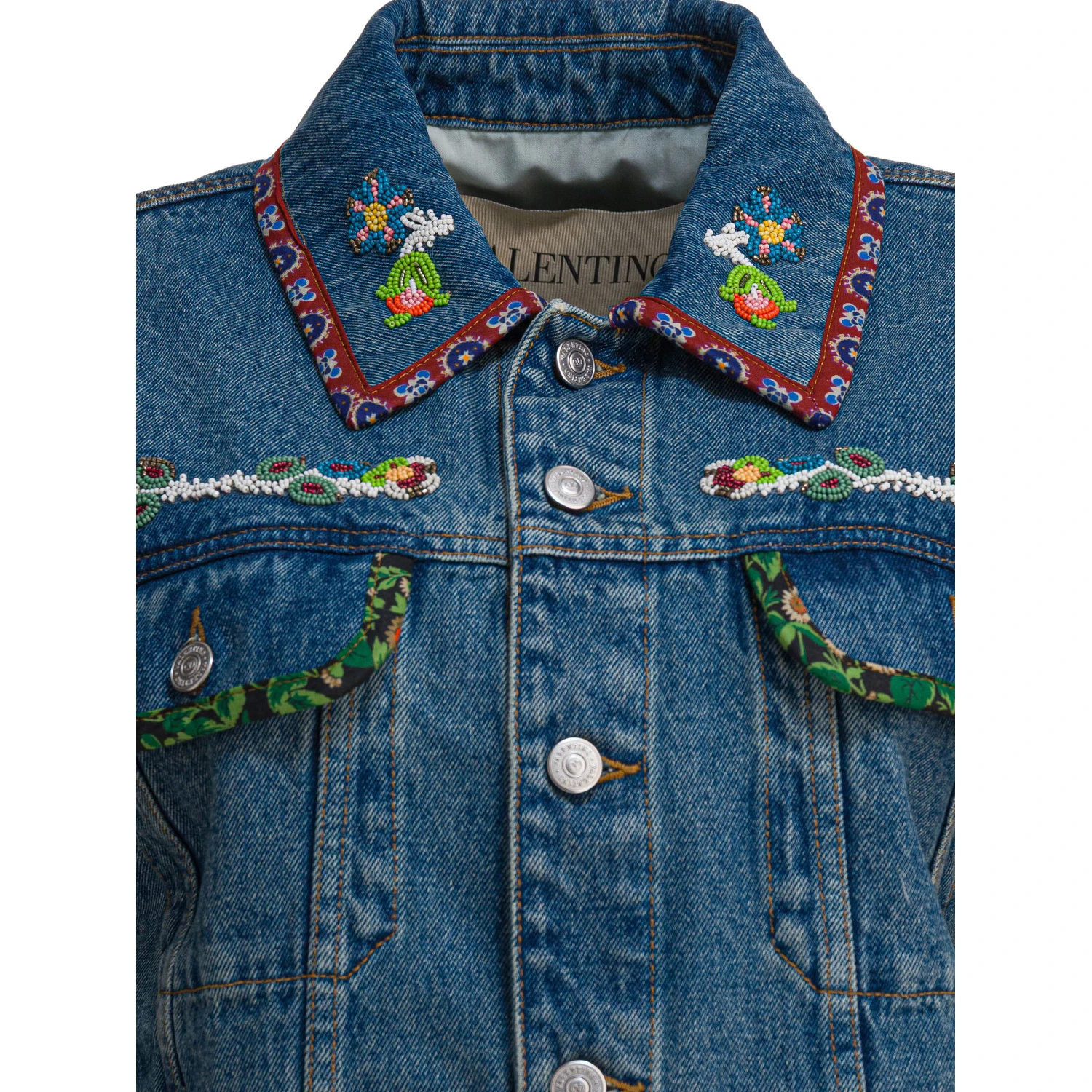 Embroidery denim jacket