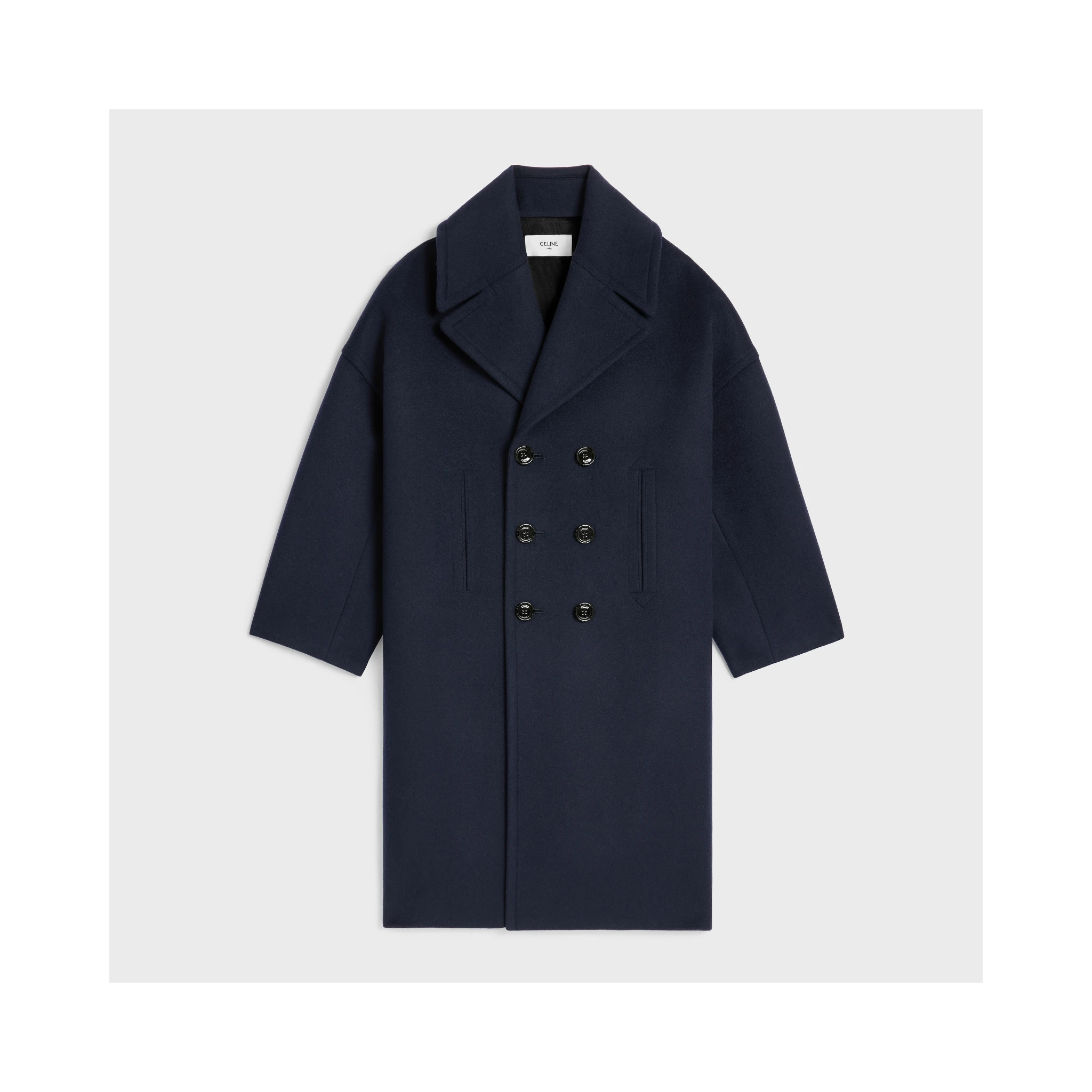 Navy wool coat