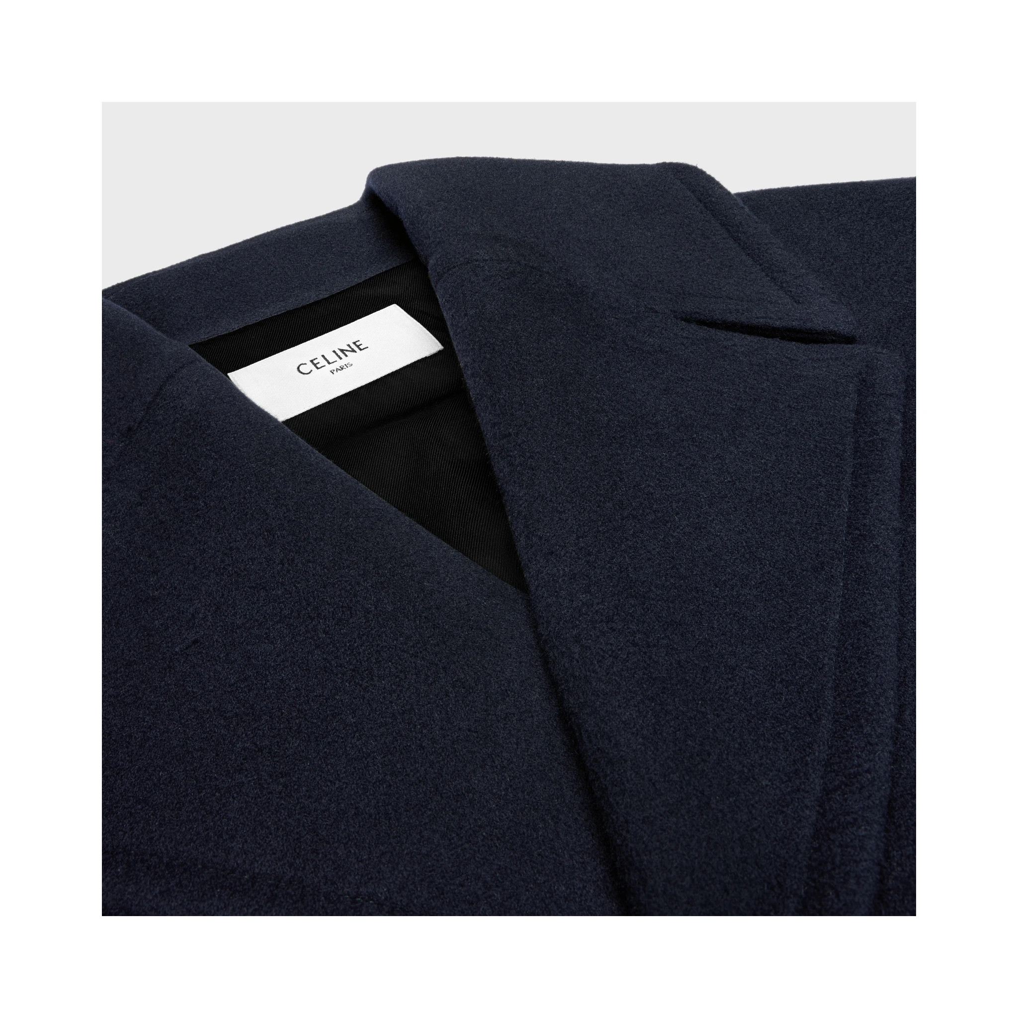 Navy wool coat