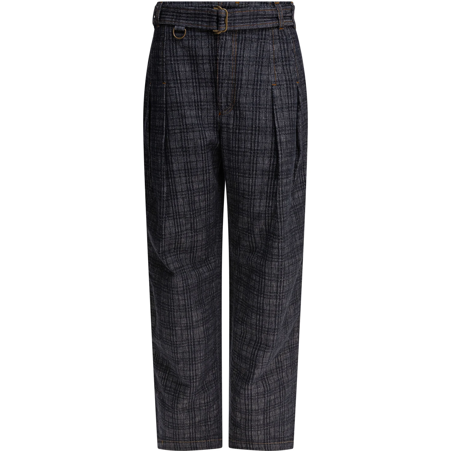 Slim fit pants with belt