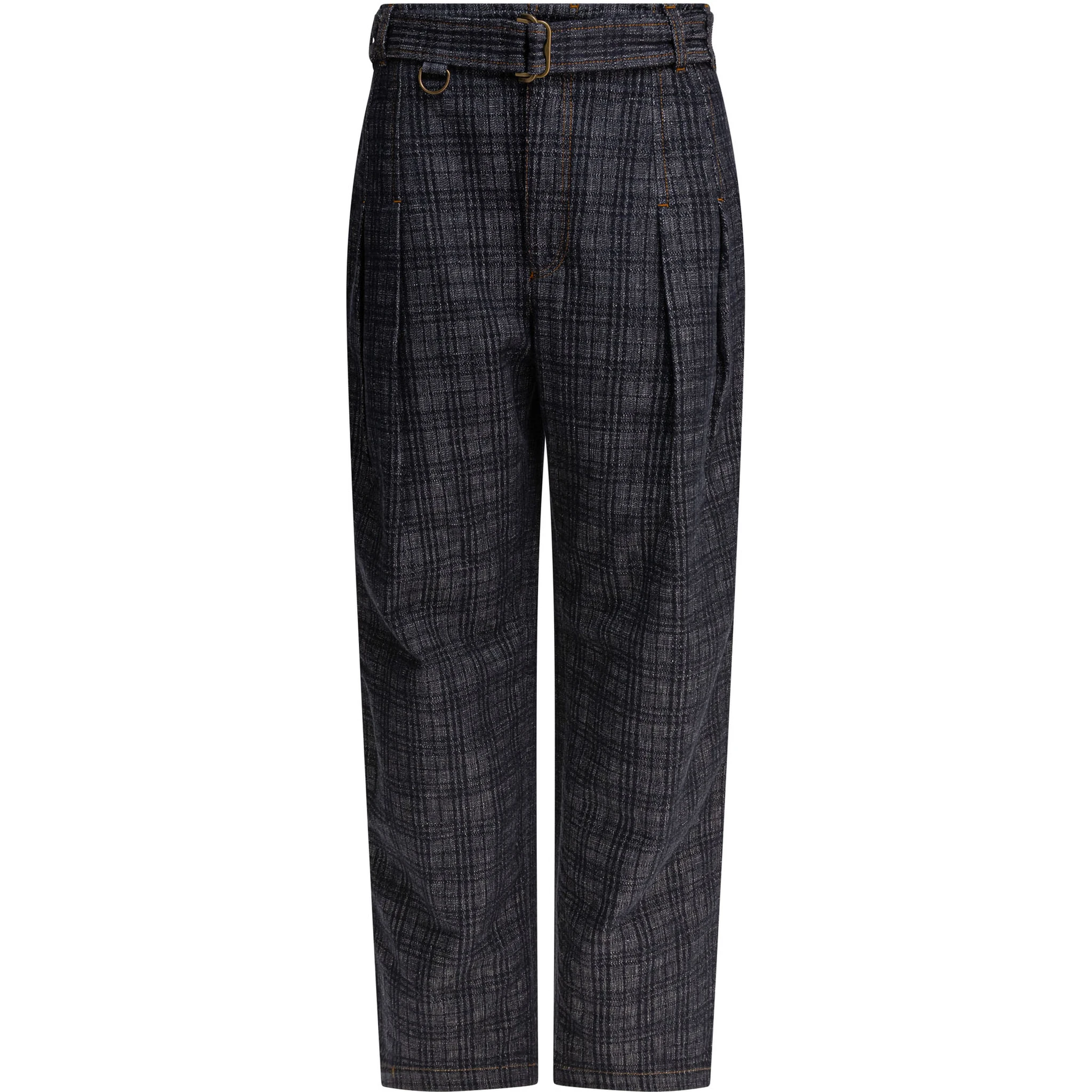 Slim fit pants with belt