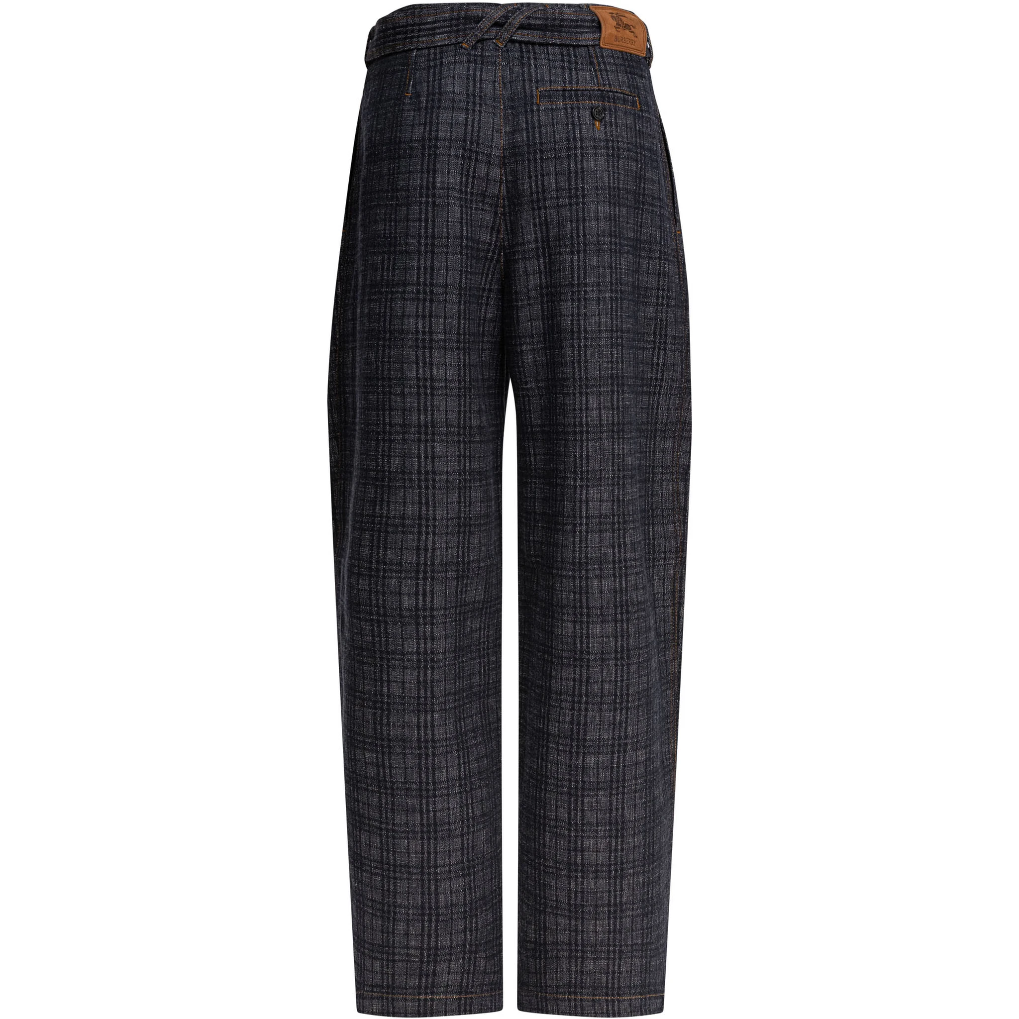 Slim fit pants with belt