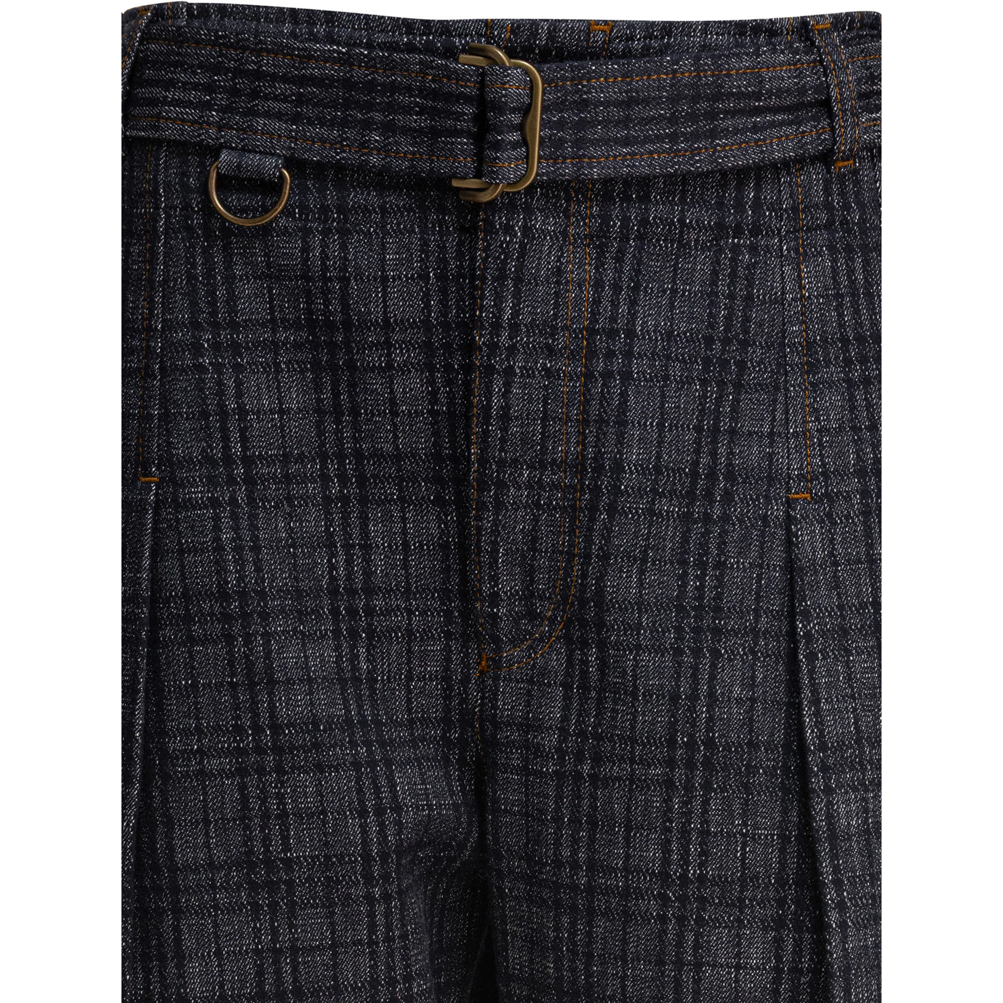 Slim fit pants with belt