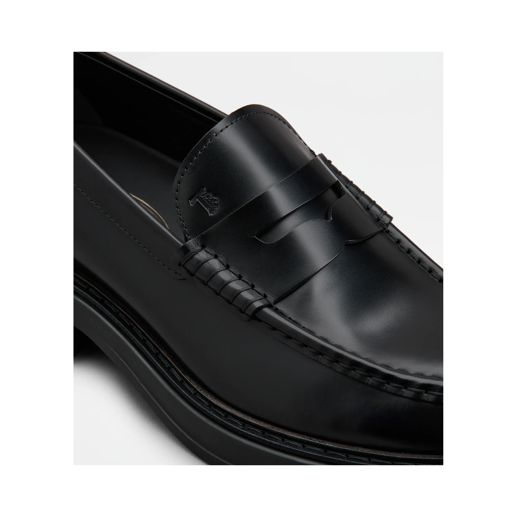 Leather loafers
