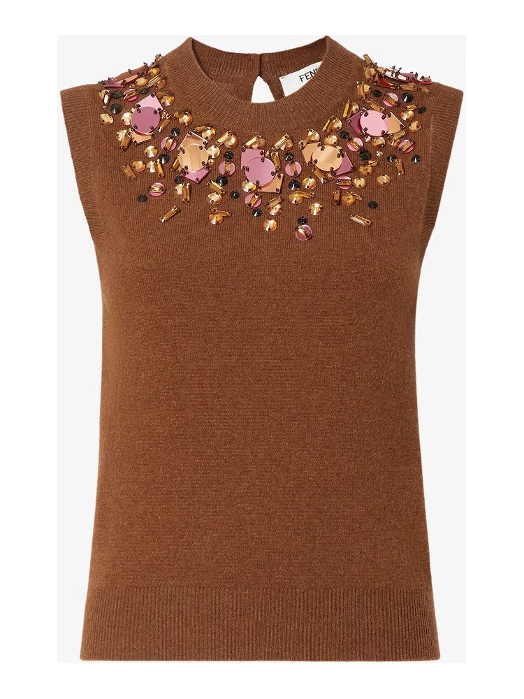 Wool and cashmere gilet