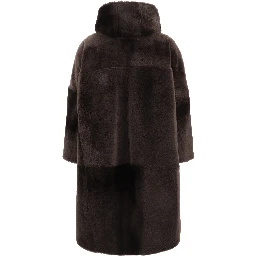 Shearling reversible coat