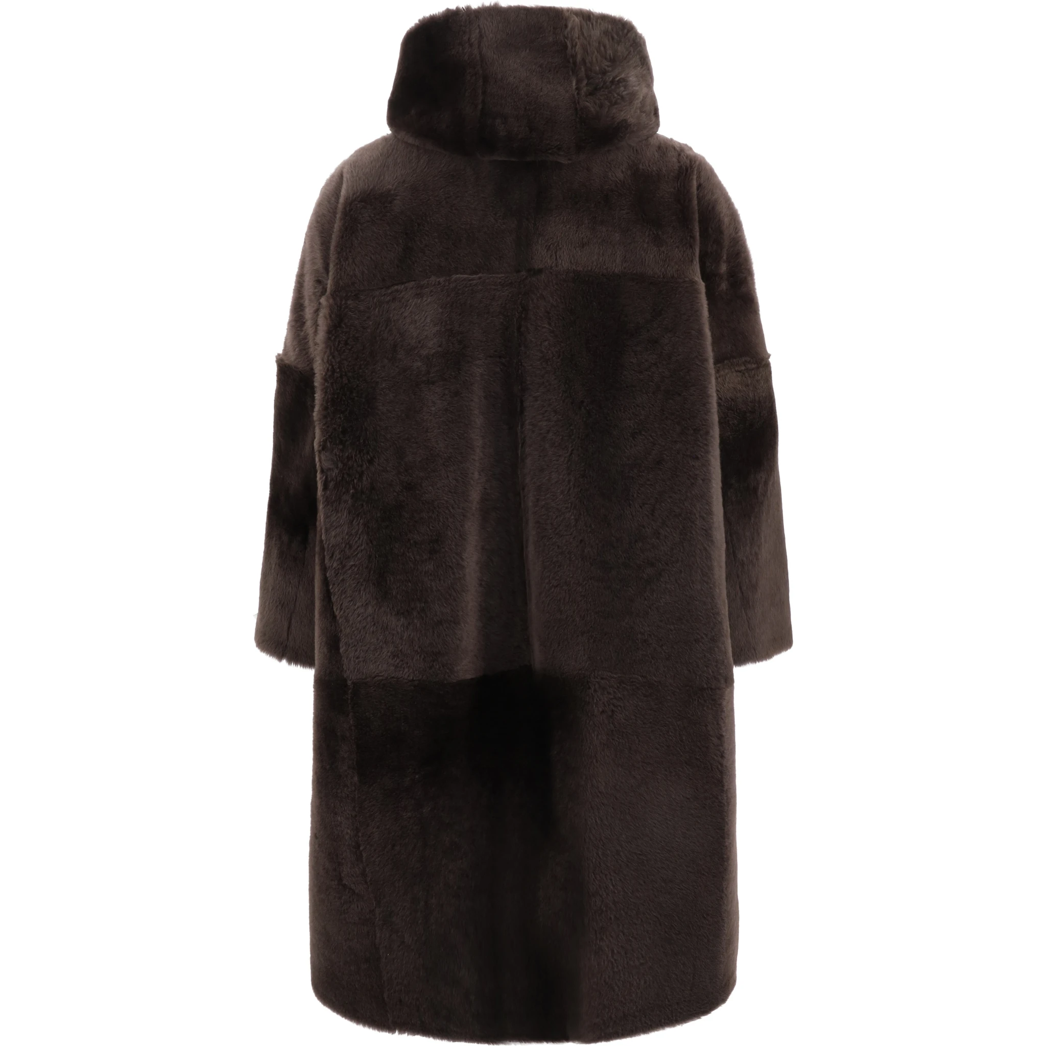 Shearling reversible coat
