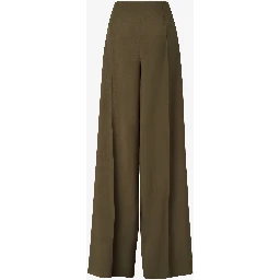 Wide fit pants in wool and mohair