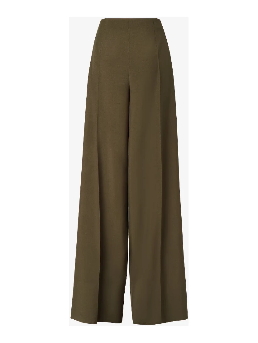 Wide fit pants in wool and mohair