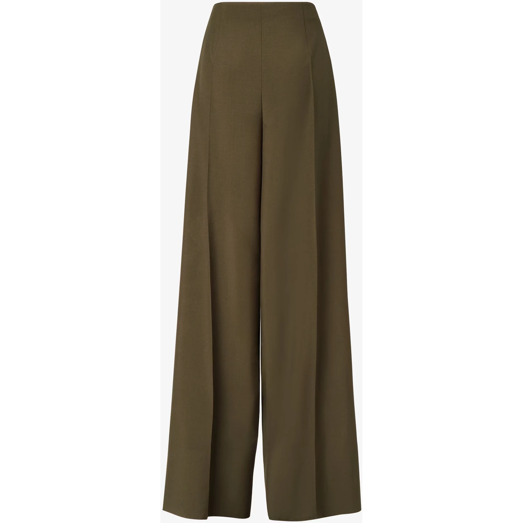 Wide fit pants in wool and mohair