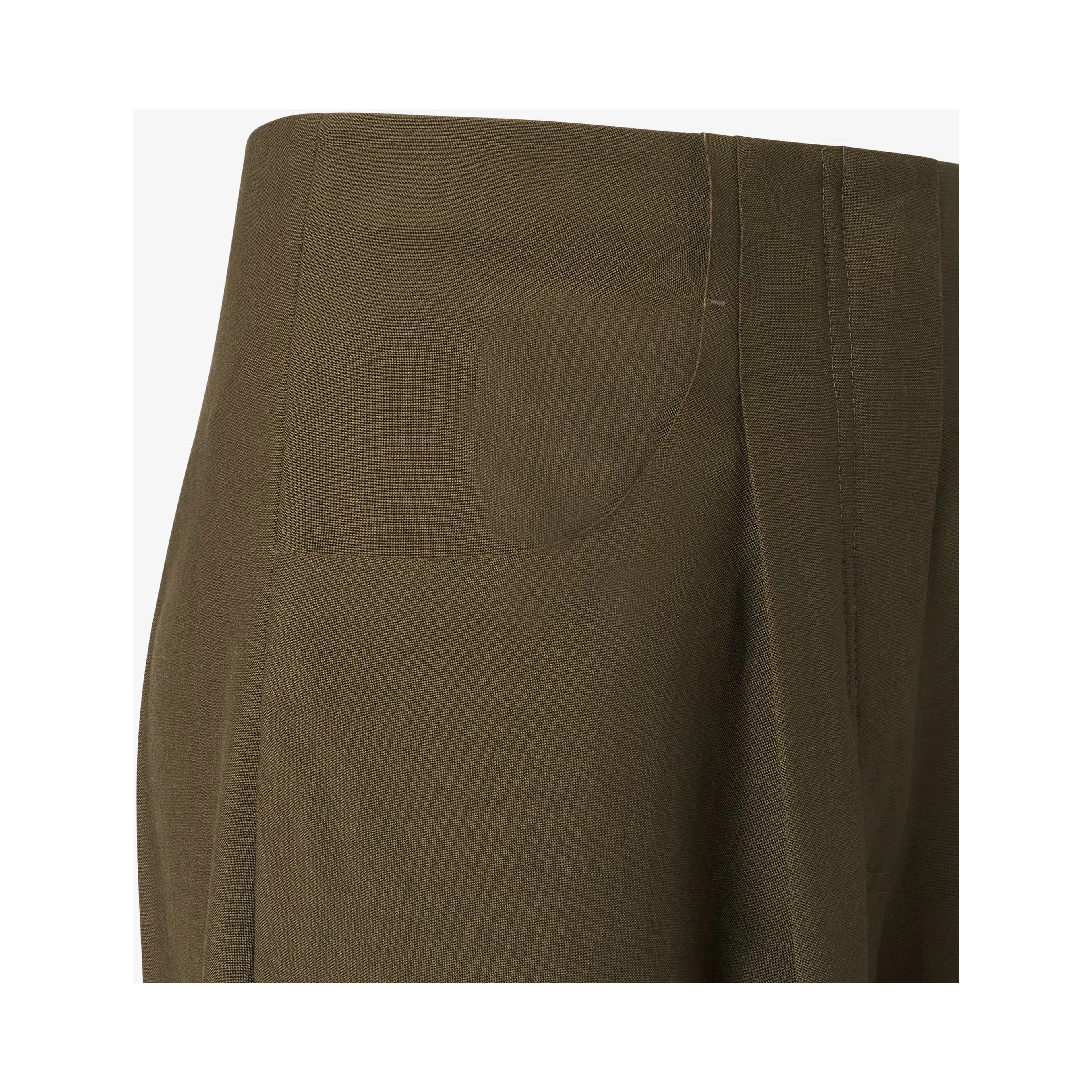 Wide fit pants in wool and mohair