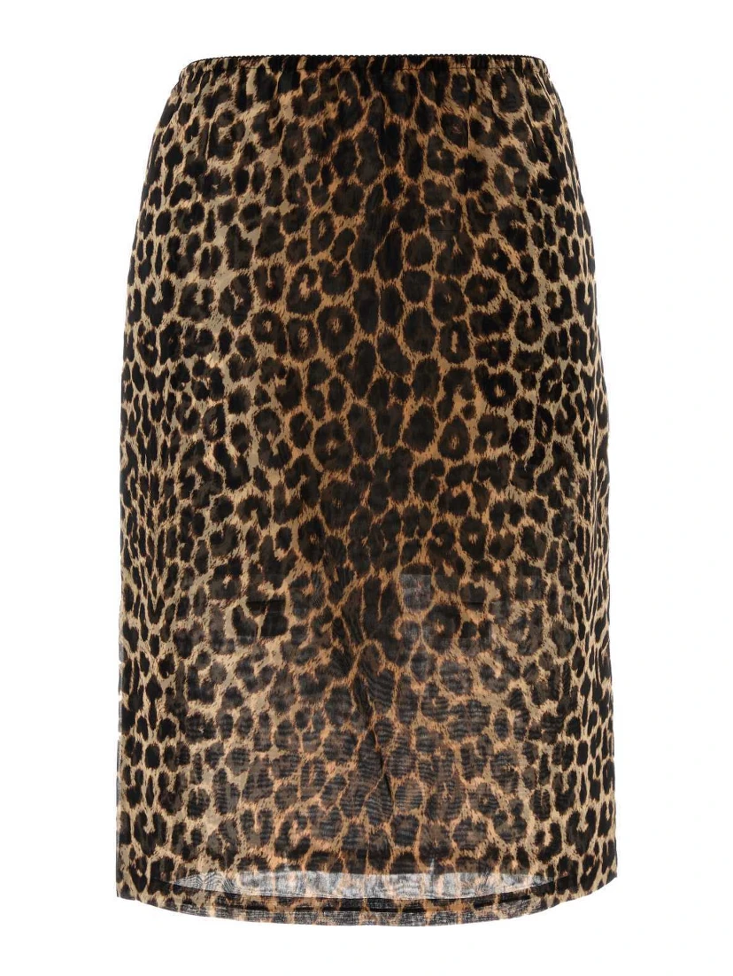 قميص حريري مطبوع