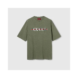 Cotton jersey t-shirt with print