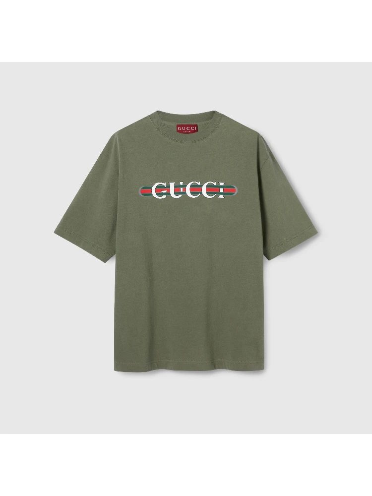 Cotton jersey t-shirt with print