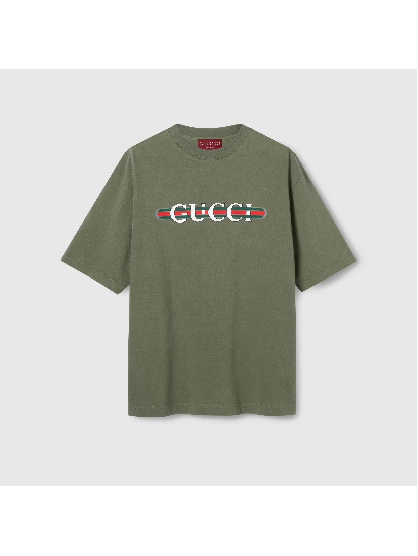 Cotton jersey t-shirt with print