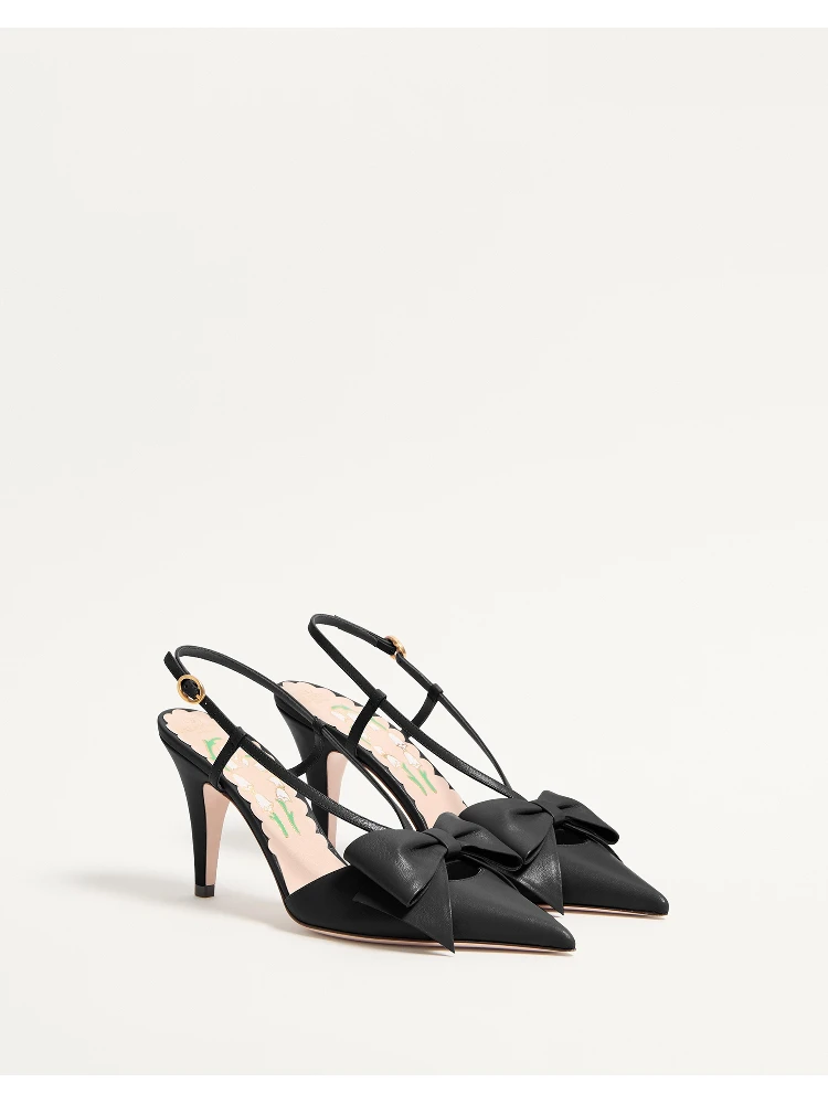 "Bowow" pumps in leather alternative