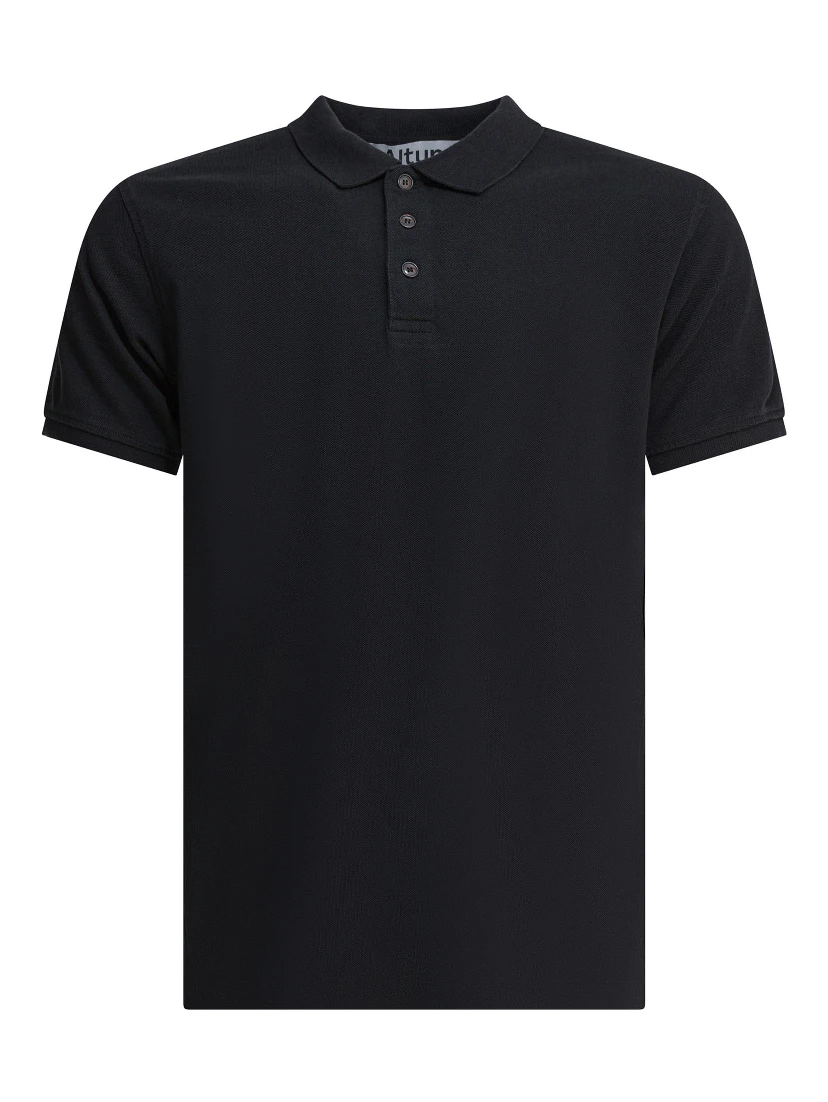 Short slevees polo in cotton