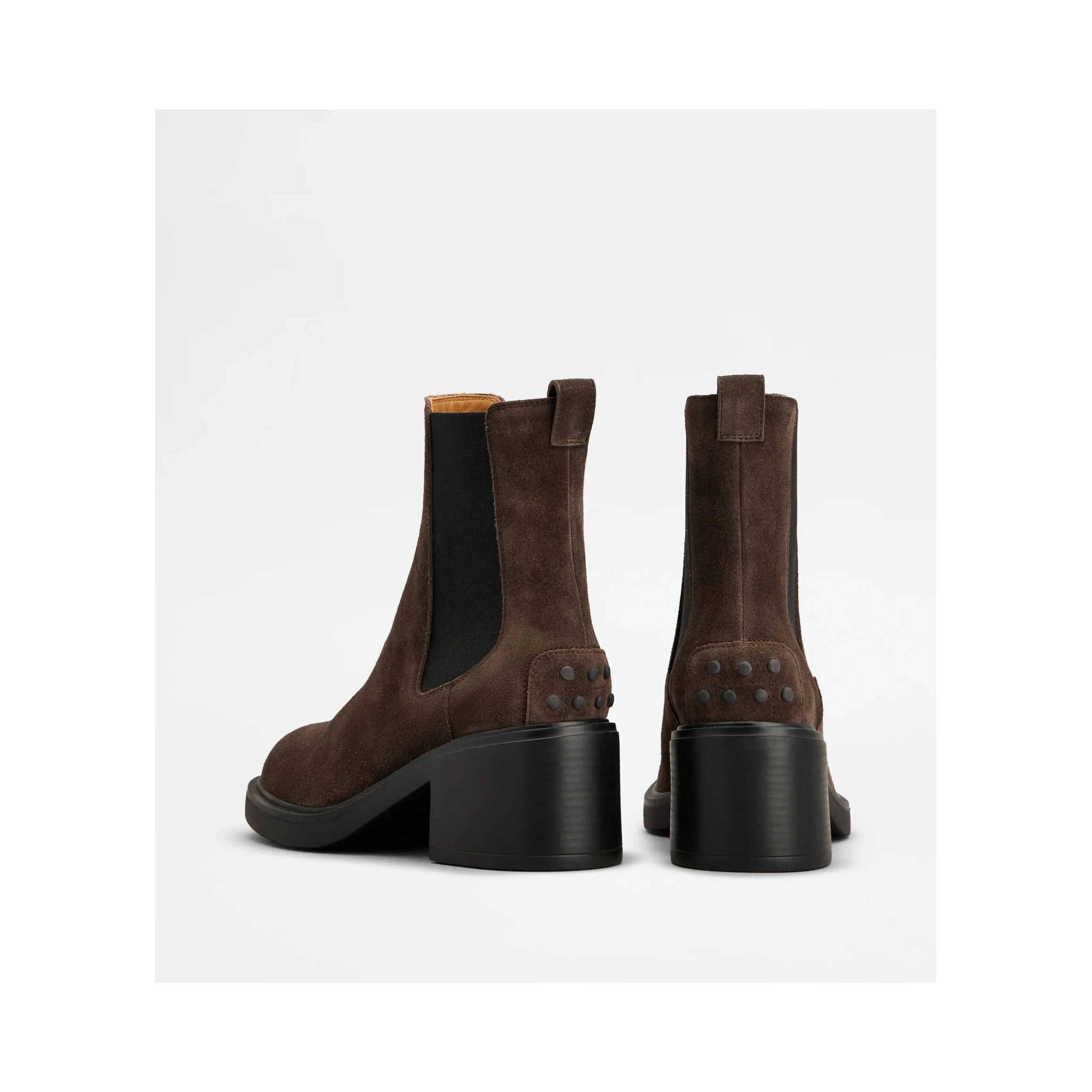 Suede heeled ankle boots